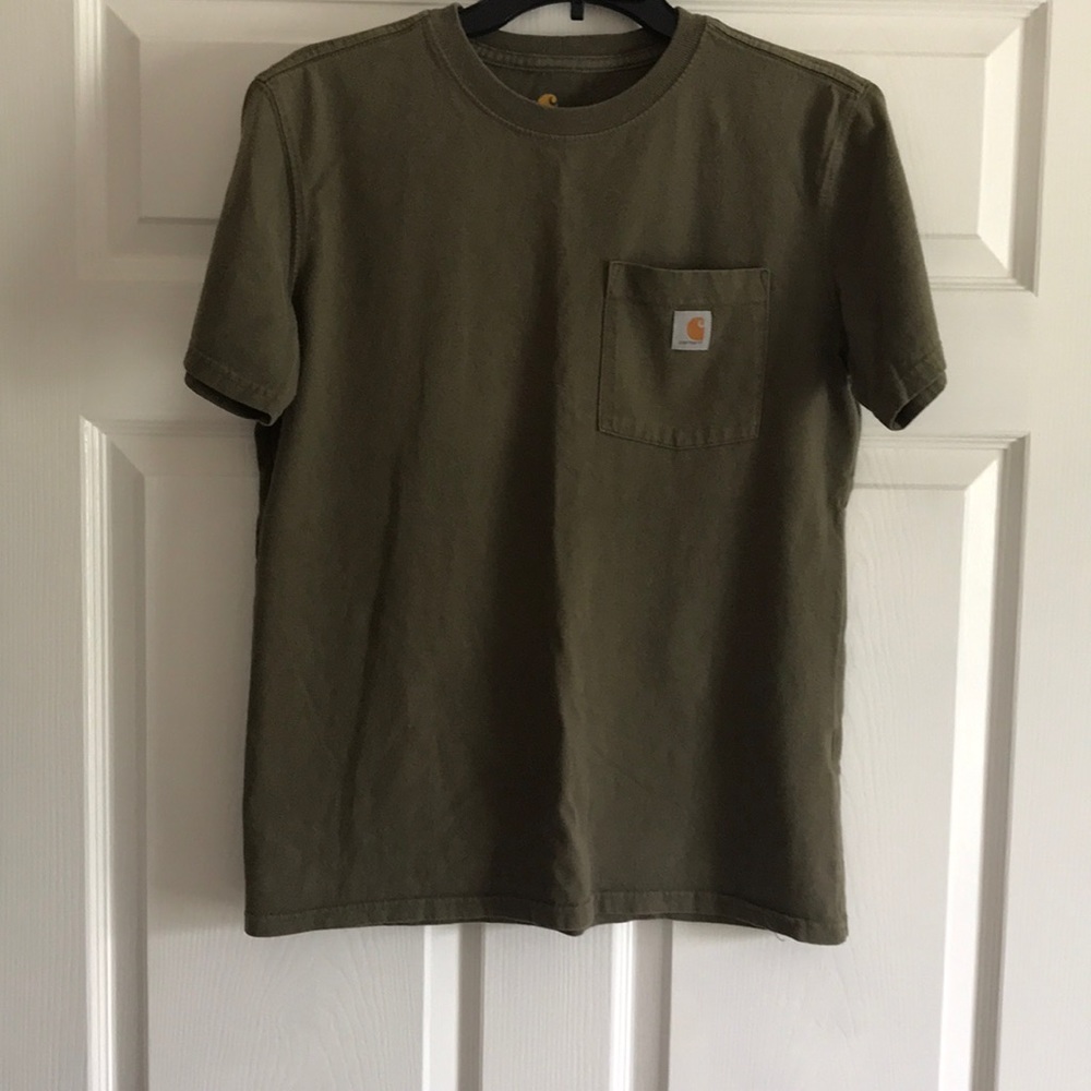Green carhartt shirt